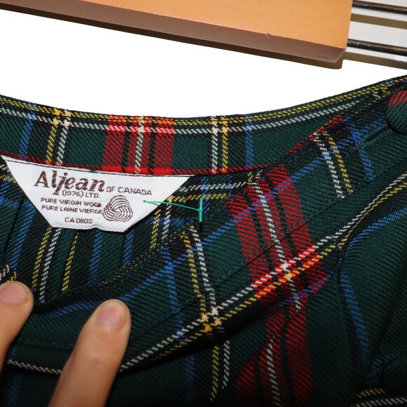 ALJean of Canada Green Princess Mary Royal Tartan Wool Kilt - Picture 6 of 6
